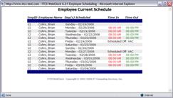 Web Based Employee Scheduling Software - ITCS-WebClock